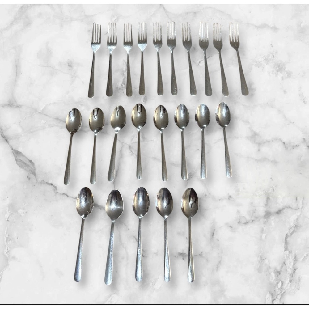 Next Day‎ Gourmet Windsor Pattern 23pcs Stainless Steel Dinner Forks Spoons Lot